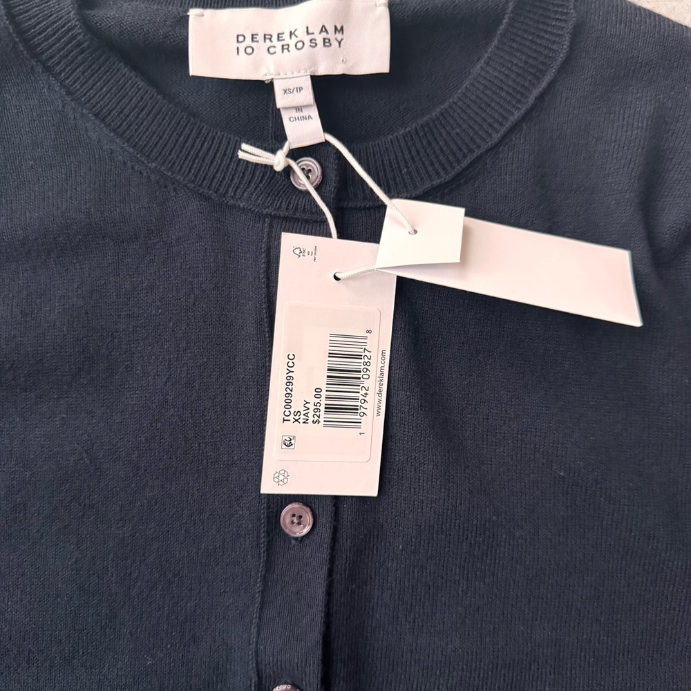 Derek Lam 10 Crosby Thibeaut Navy Cardigan Sweater size XS - Picture 9 of 15